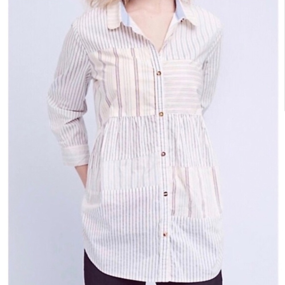 Anthropology Holding Horses Striped Top